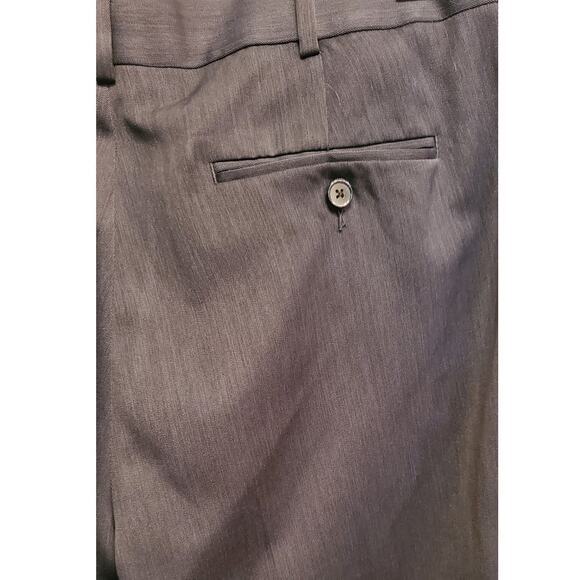 Perry Ellis Portfolio Men's Gray Pleaded Slacks Size 36/34 - Picture 7 of 7
